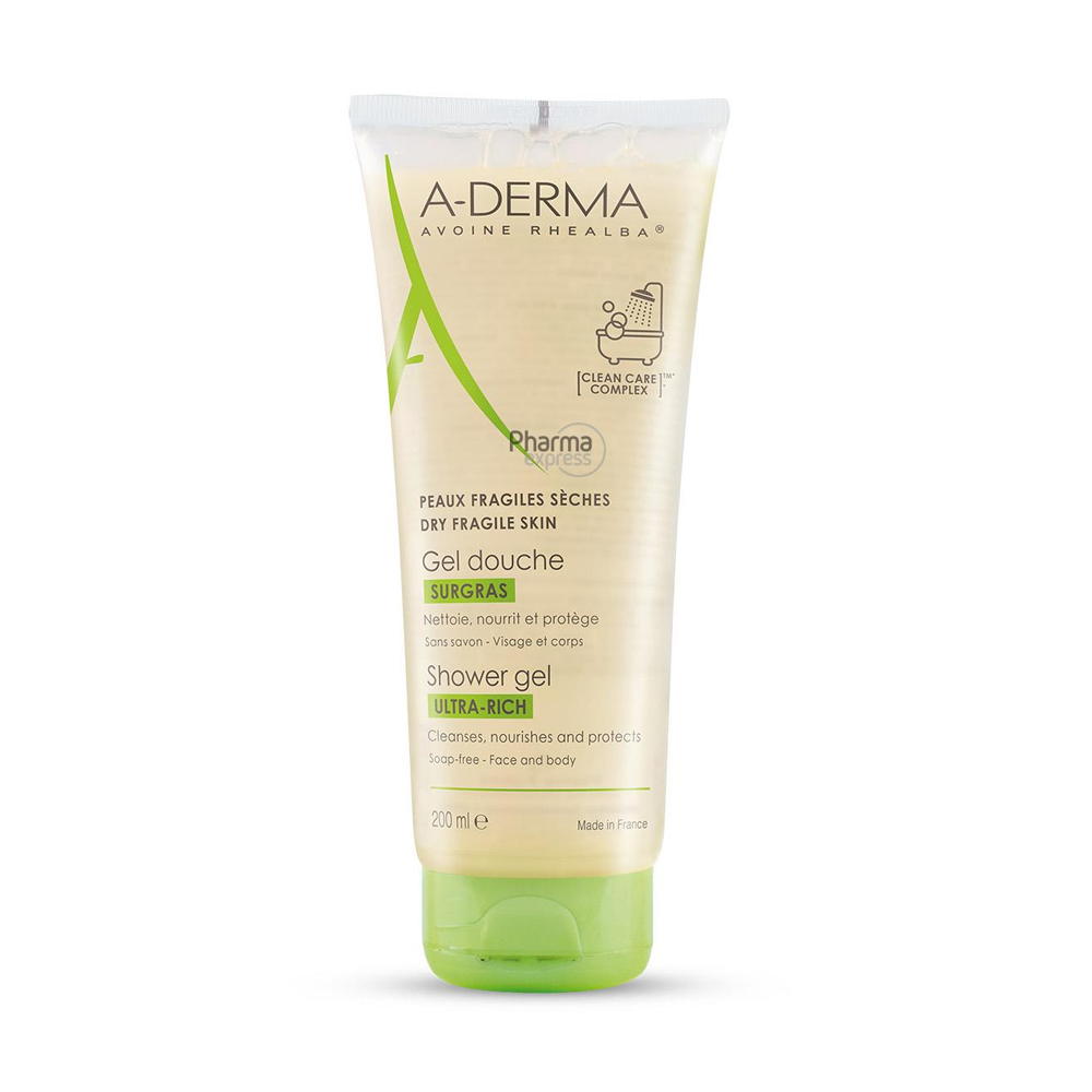 A Derma Gel Douche Surgras Ultra Riche 200ml