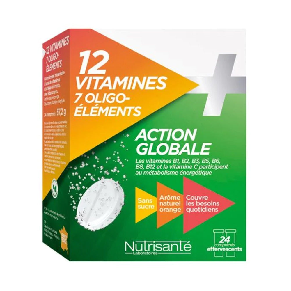 Nutrisanté 12 Vitamine + 7 Oligo-Eléments 24 Comprimés