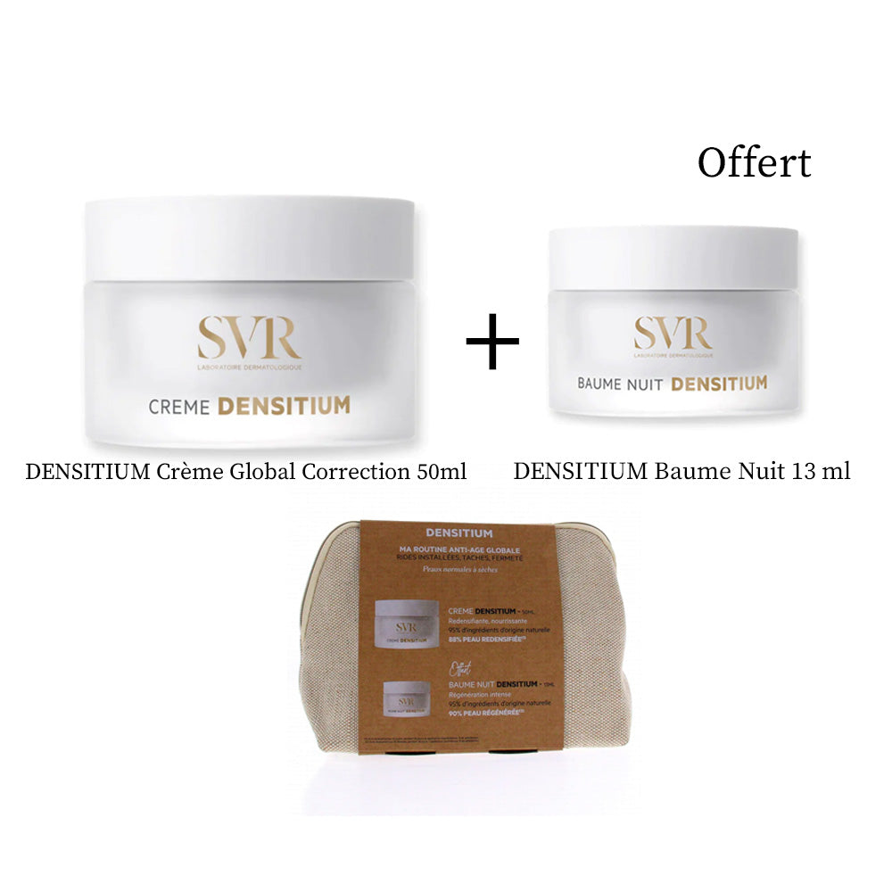 🎁SVR DENSITIUM Crème Global Correction 50ml= SVR DENSITIUM Baume Nuit + Trousse Offerts