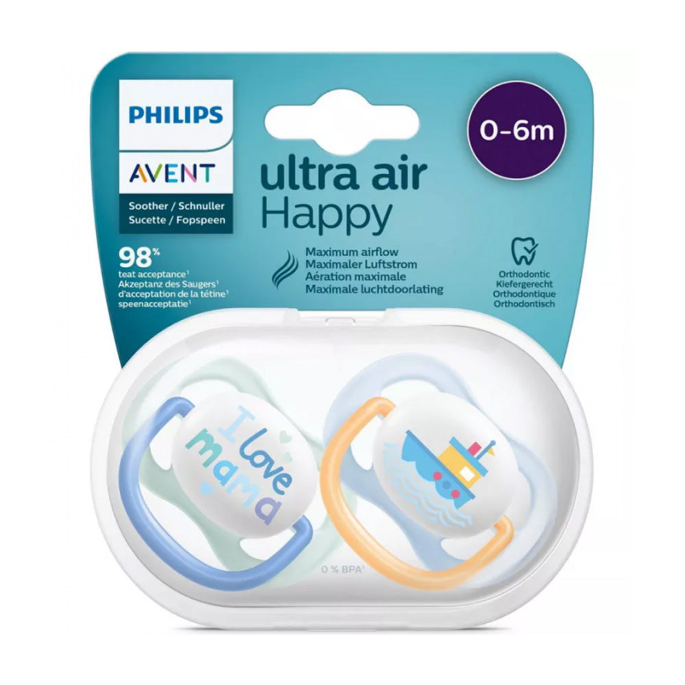 Avent Sucettes Air Coll 0-6m Boy Scf080/01 mam/boa Avent Sucettes Air Coll 0-6m Boy Scf080/01 mam/boa