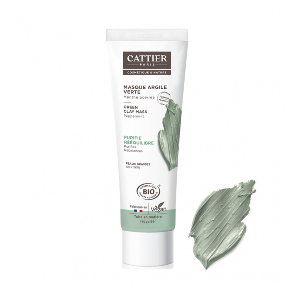 Cattier Masque Argile Vert Menthe Poivrée 100ml Cattier Masque Argile Vert Menthe Poivrée 100ml