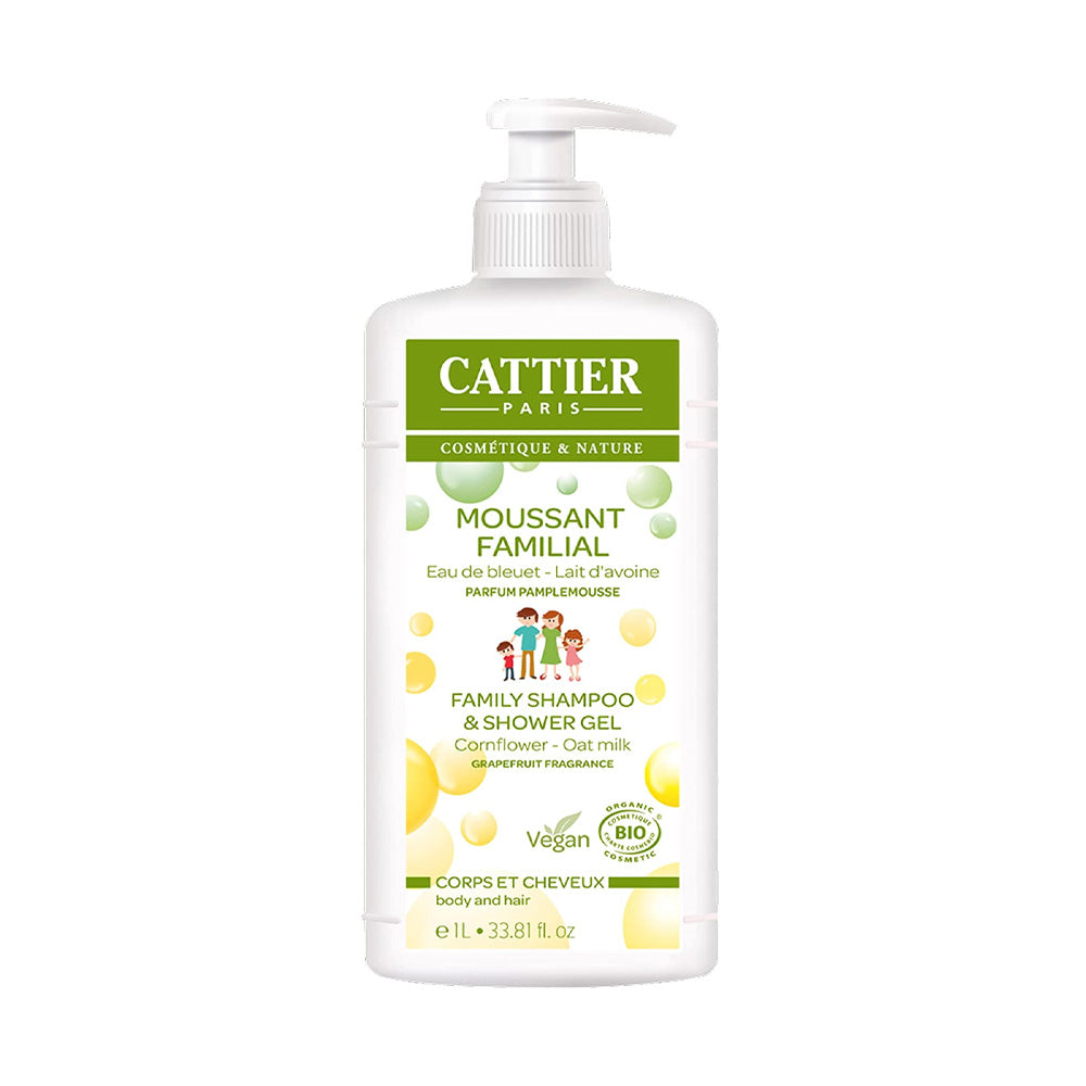 Cattier Moussant Familial Au Lactosérum Sans Savon Pamplemousse 1l