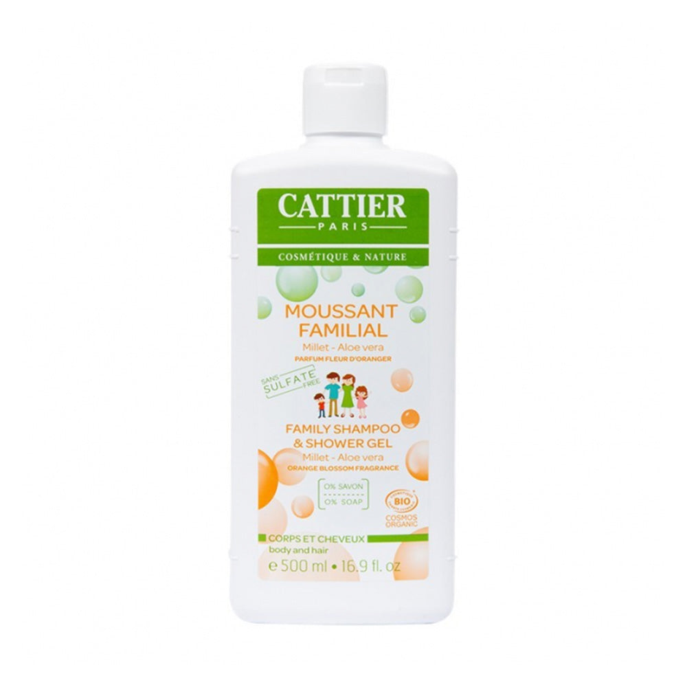 Cattier Moussant Familial Millet Aloe Vera Sans Sulfate 500ml
