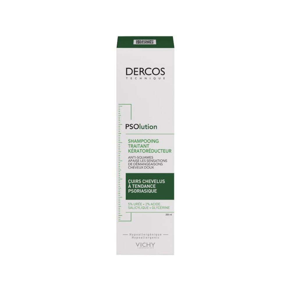 VICHY Dercos Psolution Shampooing Traitant Keratoreducteur 200ml