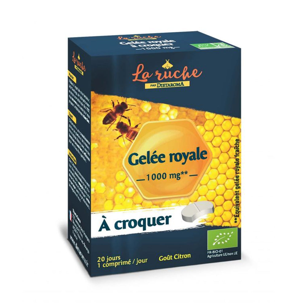 Dietaroma La Ruche Gelée Royale à Croquer 1000mg 20 Comprimés