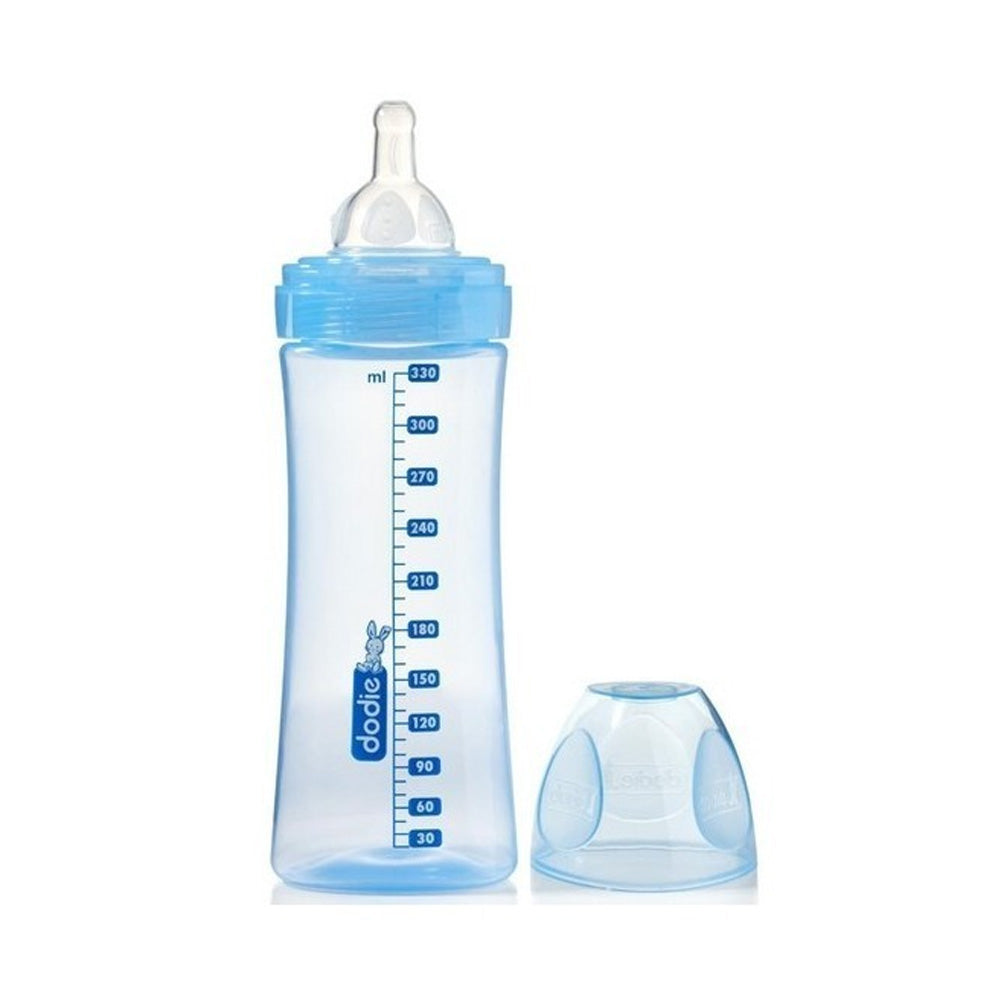 Dodie Biberons Initiation+ Bleu Tétine D3 330ml