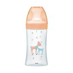 Dodie Biberons Verre Sensation+ Anti-Coliques Tétine Plate Débit Lent Biche 0-6m 270ml