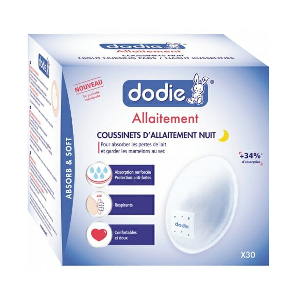 Dodie Coussinets D'allaitement Nuit 30 Pièces
