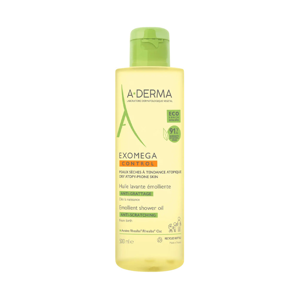 A-Derma EXOMEGA CONTROL Huile lavante émolliente anti-grattage 500ml