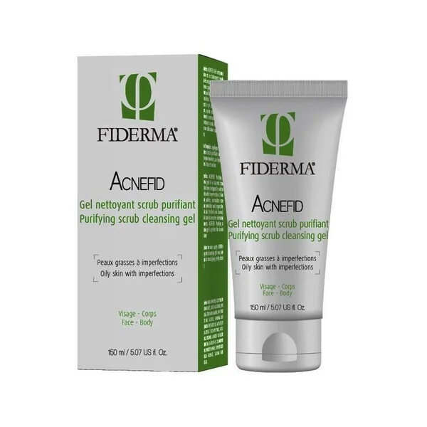 Fiderma Acnefid Gel Nettoyant Scrub Purifiant 150ml