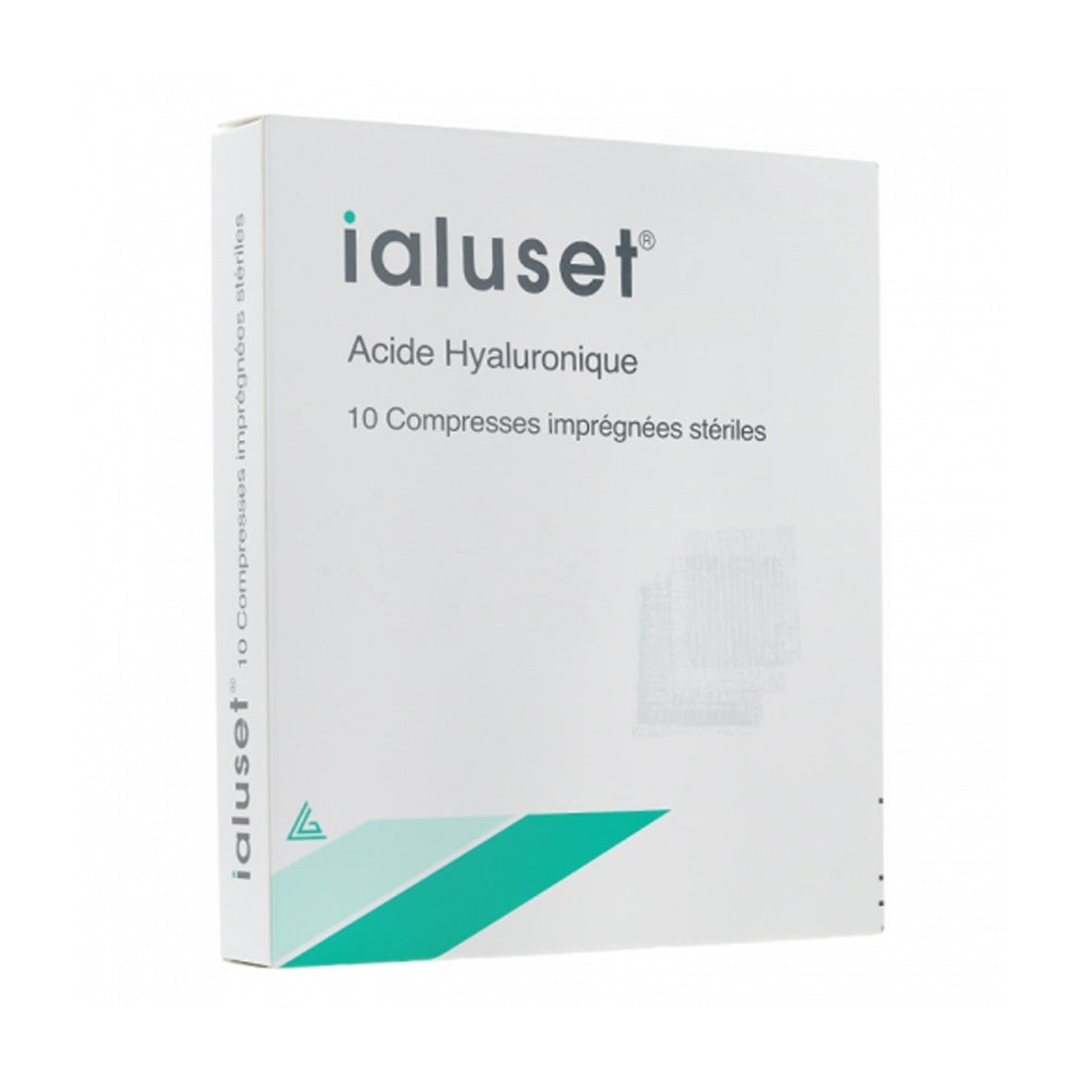 Ialuset Compresses à l'acide Hyaluronique Boite de 10 Unités