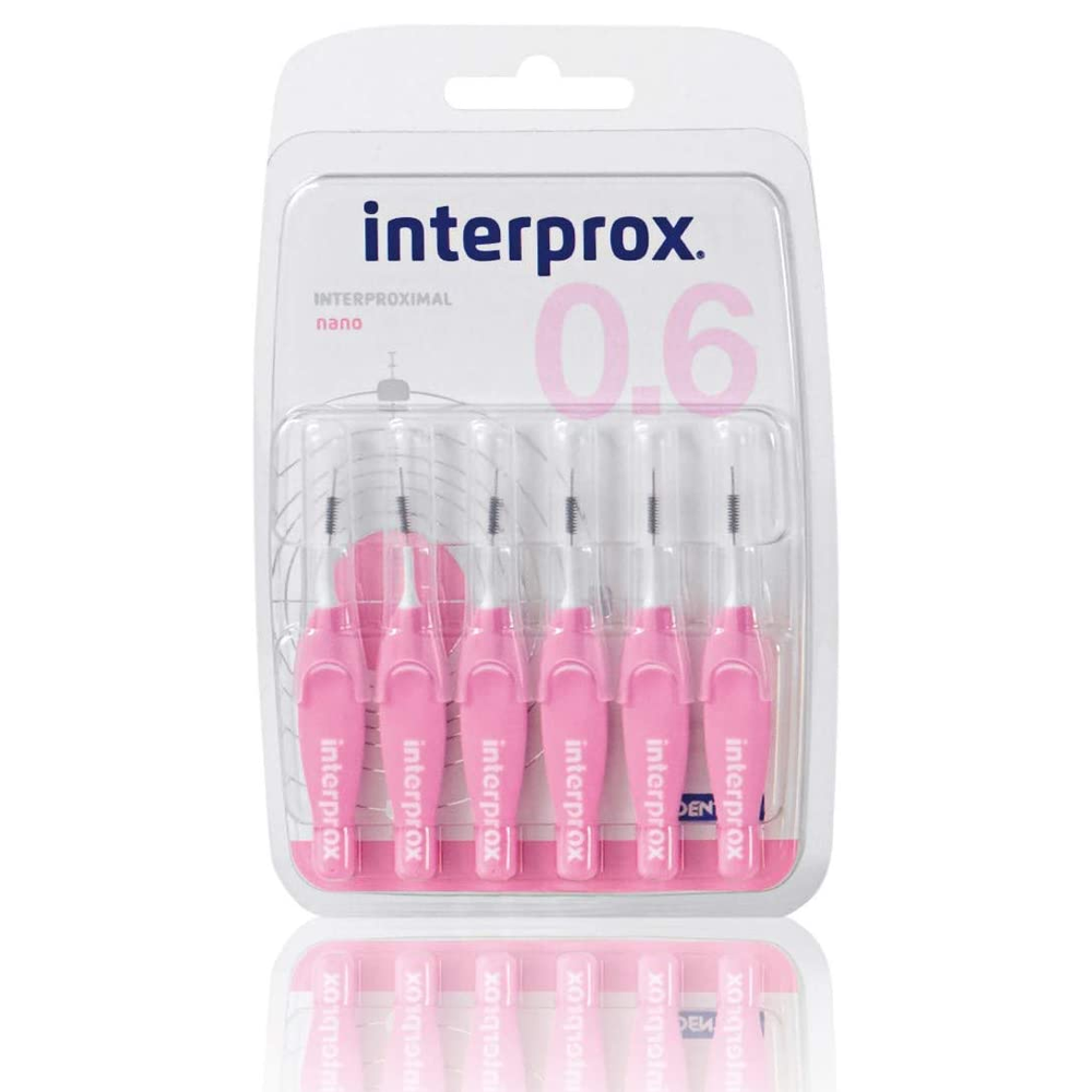 Interprox Plus Nano Brosse Interdentaire 0.6 Rose 6 Pièces