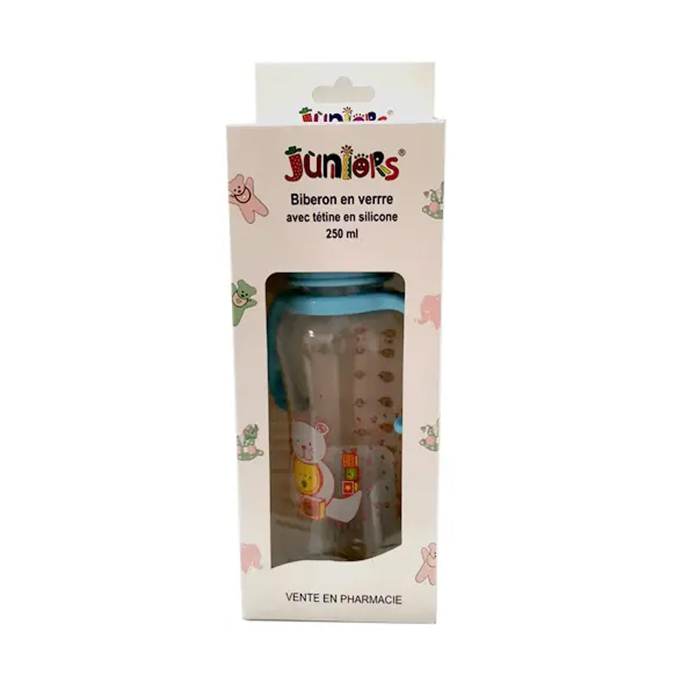 Juniors Biberons En Verre+Poignet GM 250ml