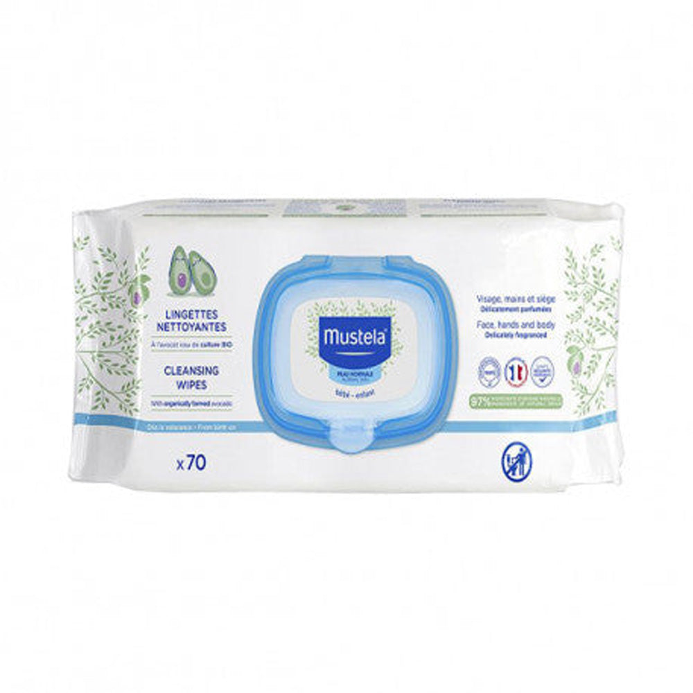 Mustela Lingettes Nettoyantes BIO à L'avocat 70 Pièces Mustela Lingettes Nettoyantes BIO à L'avocat 70 Pièces