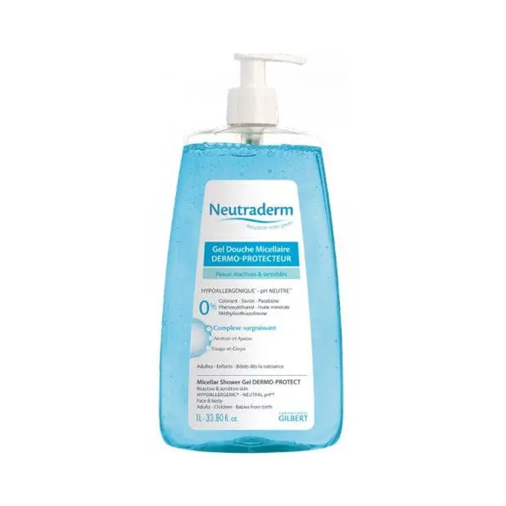 Neutraderm Gel Douche Micellaire Pompe 1L