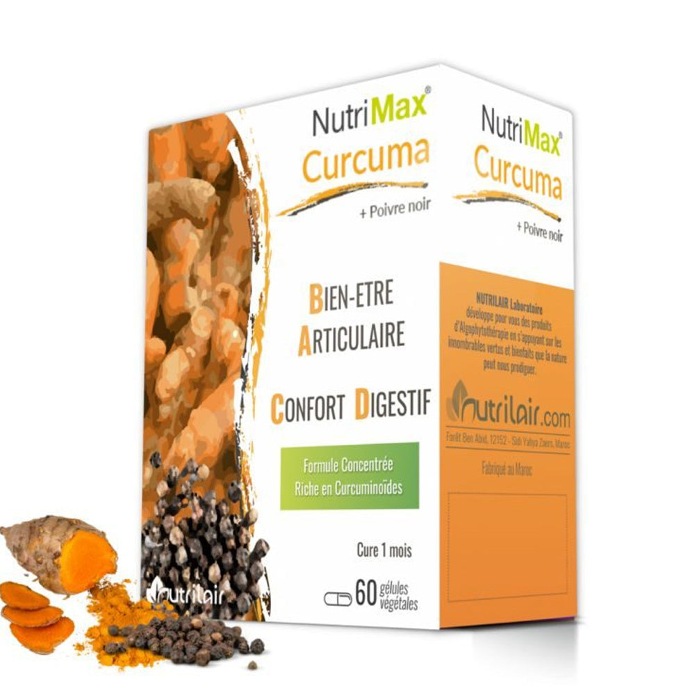 Nutrimax Curcuma + Poivre Noir 60 Gélules