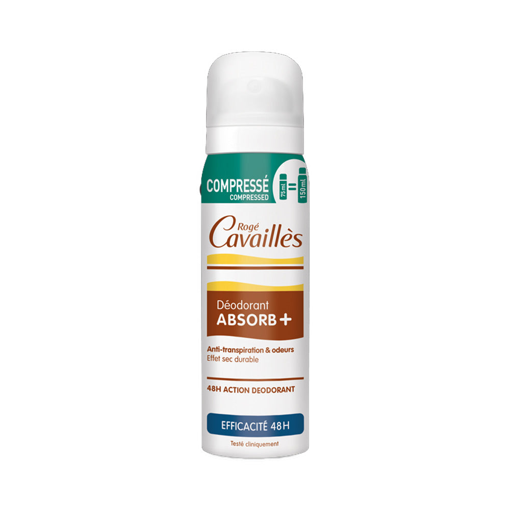 Rogé Cavaillés Spray Compressé Déo Absorb+ Efficacité 48h 75ml