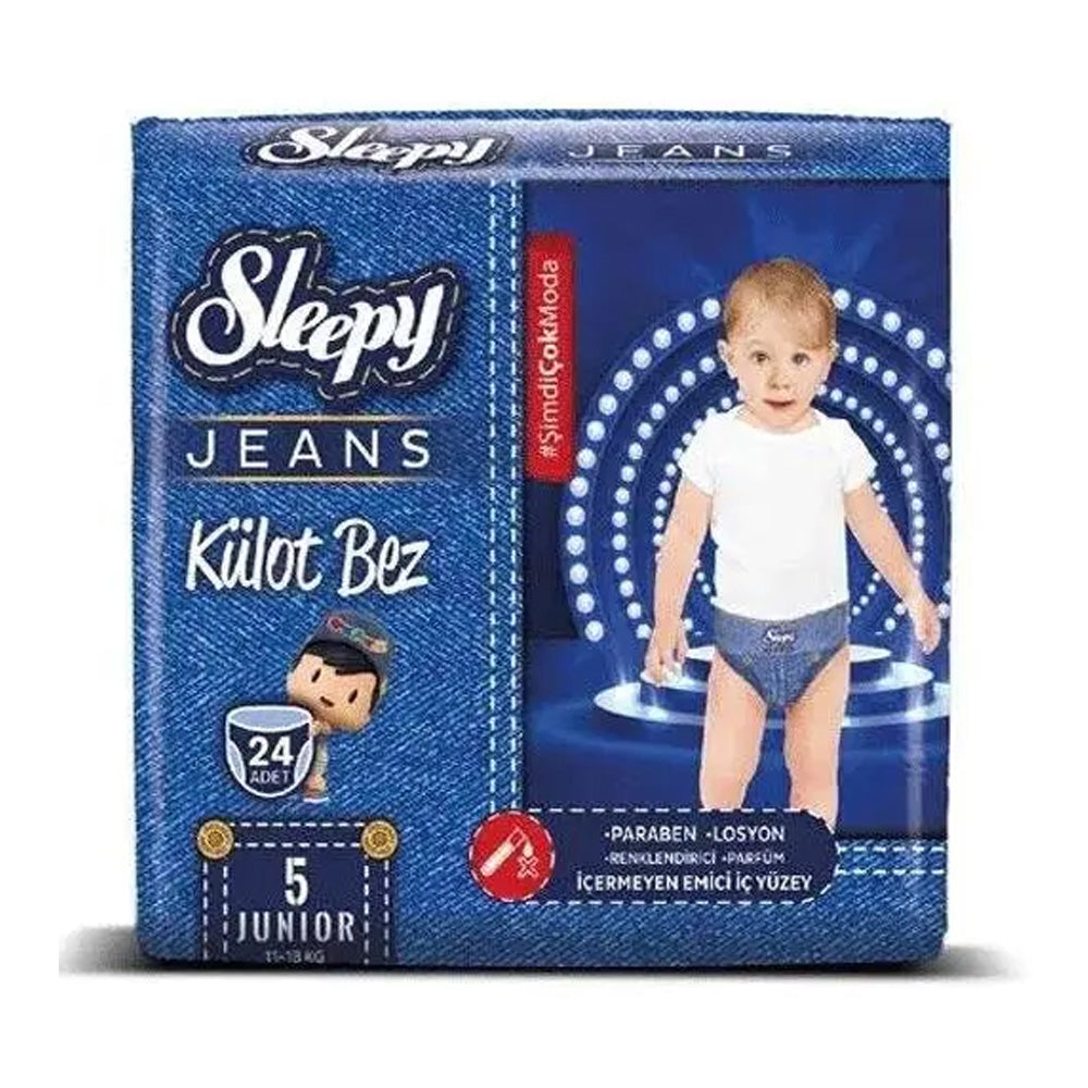 Sleepy Jeans Natural 5, Pants Junior 11-18 kg 24 Pièces