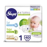 Sleepy Natural 1 Couches Newborn 2-5kg 40 Pièces