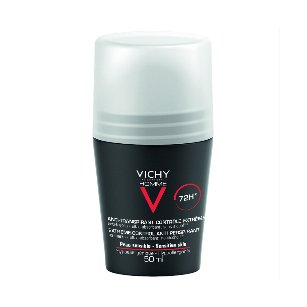Vichy Homme Déodorant Bille Anti-Transpirant 72H 50ml