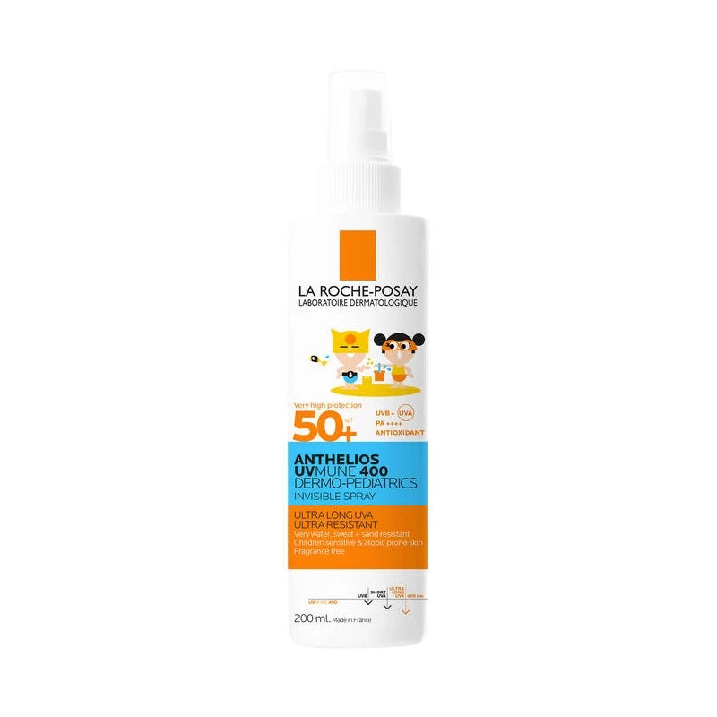 La Roche Posay Anthelios UVMune 400 Dermo-Pédiatrics Spray Invisible SPF50+ - 200 Ml La Roche Posay Anthelios UVMune 400 Dermo-Pédiatrics Spray Invisible SPF50+ - 200 Ml