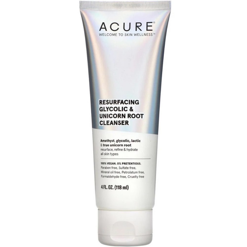 ACURE NETTOYANT RESURFAÇANT GLYCOLIQUE ET RACINE DE LICORNE 118ML