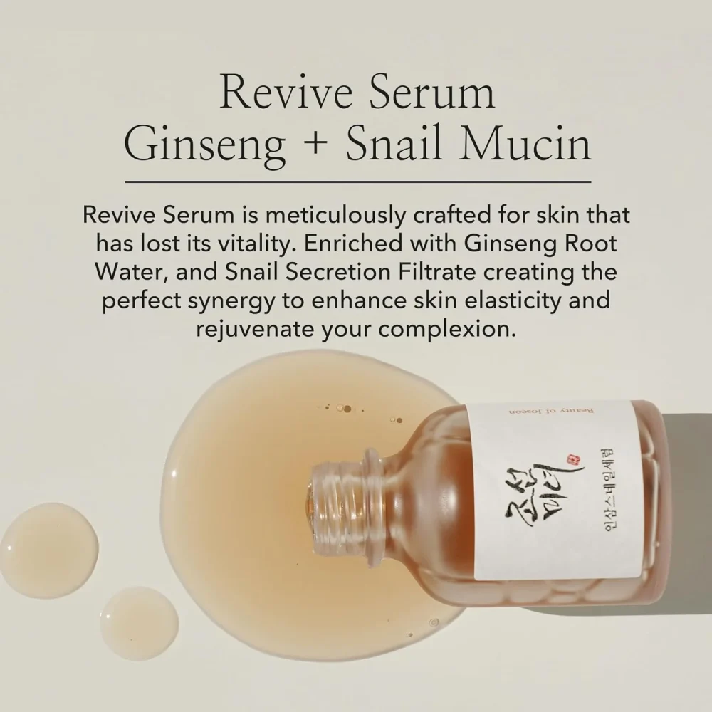 BEAUTY OF JOSEON  Revive Serum Ginseng + Snail Mucin  30ml