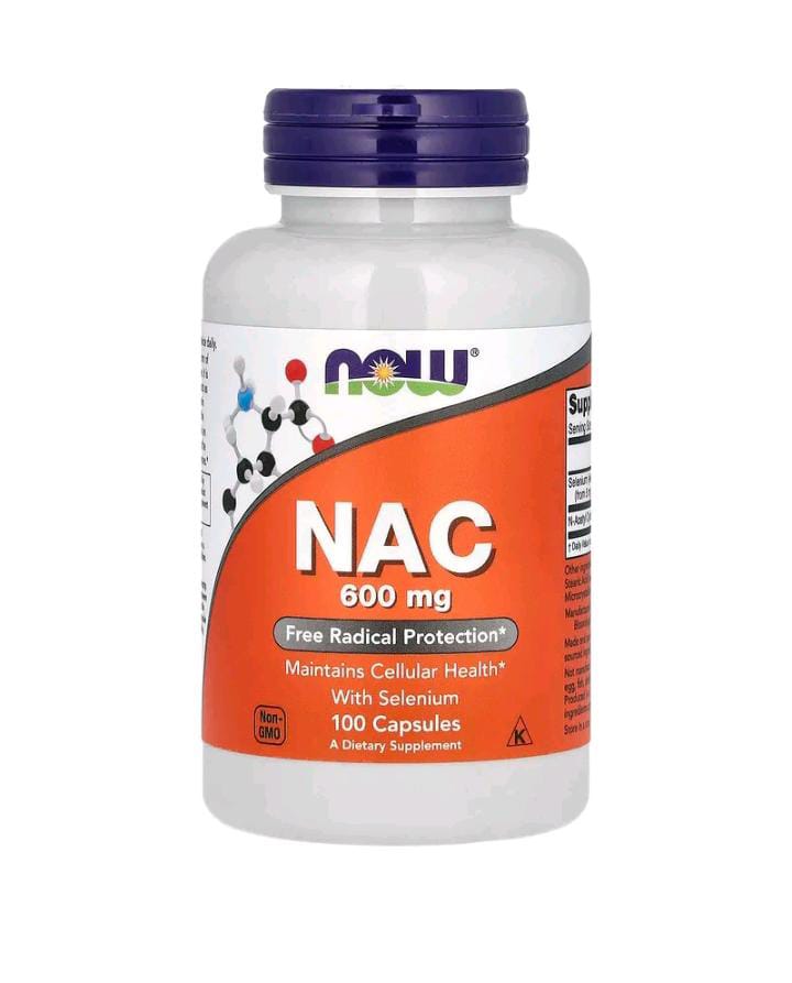 Now foods NAC 600 mg avec sélénium 100 capsules