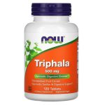 Now Foods Triphala, 500 mg - Vegan - Sans OGM - 120 comprimés