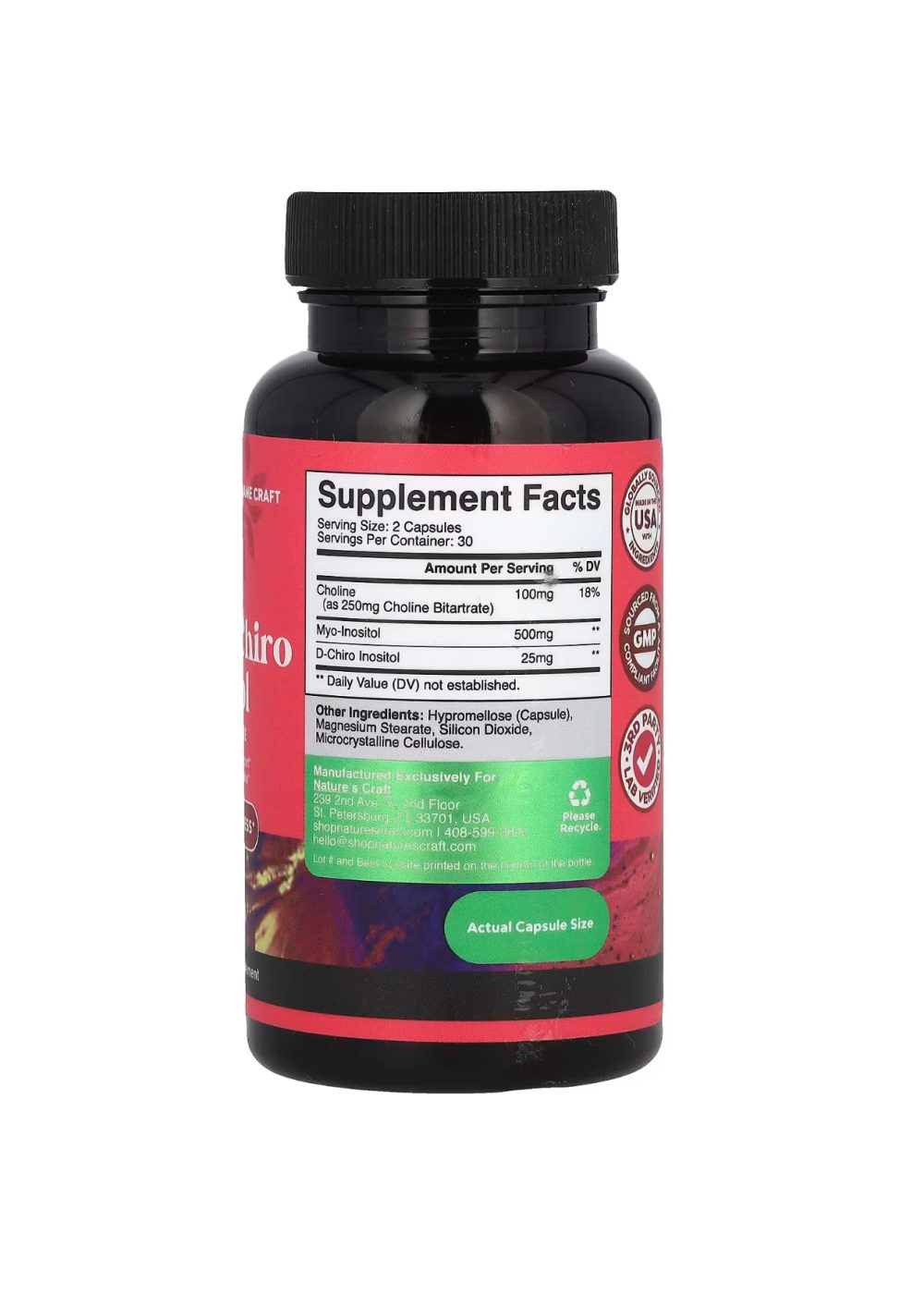 NATURE’S CRAFT Myo & D-Chiro Inositol women’s wellness* 60 capsules