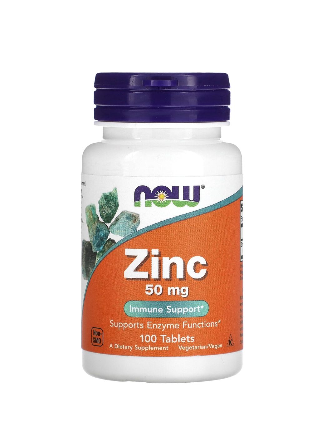 Now Foods Zinc 50 mg 100 Tablets