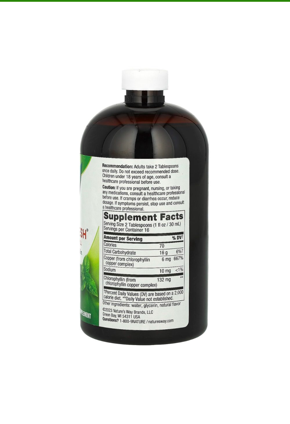 Nature’s Way Chlorofresh Liquid Chlorophyll 480 ml