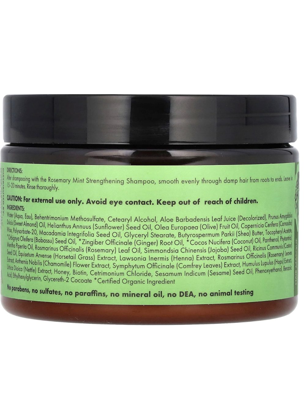 MIELLE ROSEMARY MINT MASQUE CAPILLAIRE FORTIFIANT MENTHE ET ROMARIN 340G