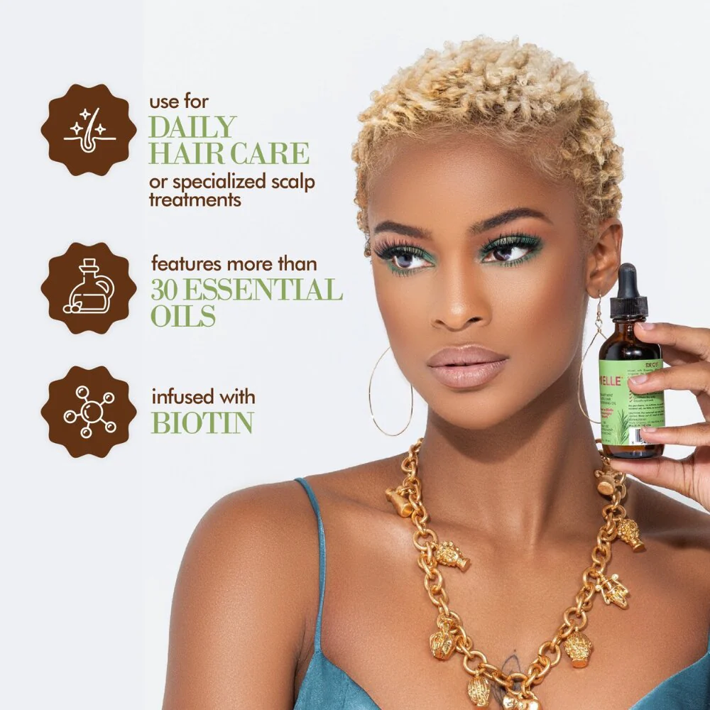 MIELLE - Rosemary Mint Scalp & Hair Strengthing Oil - 59ml MIELLE - Rosemary Mint Scalp & Hair Strengthing Oil - 59ml
