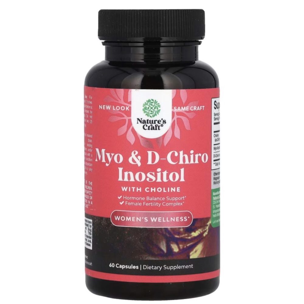 NATURES  CRAFT Myo & D Chiro Inositol women’s wellness 60 capsules