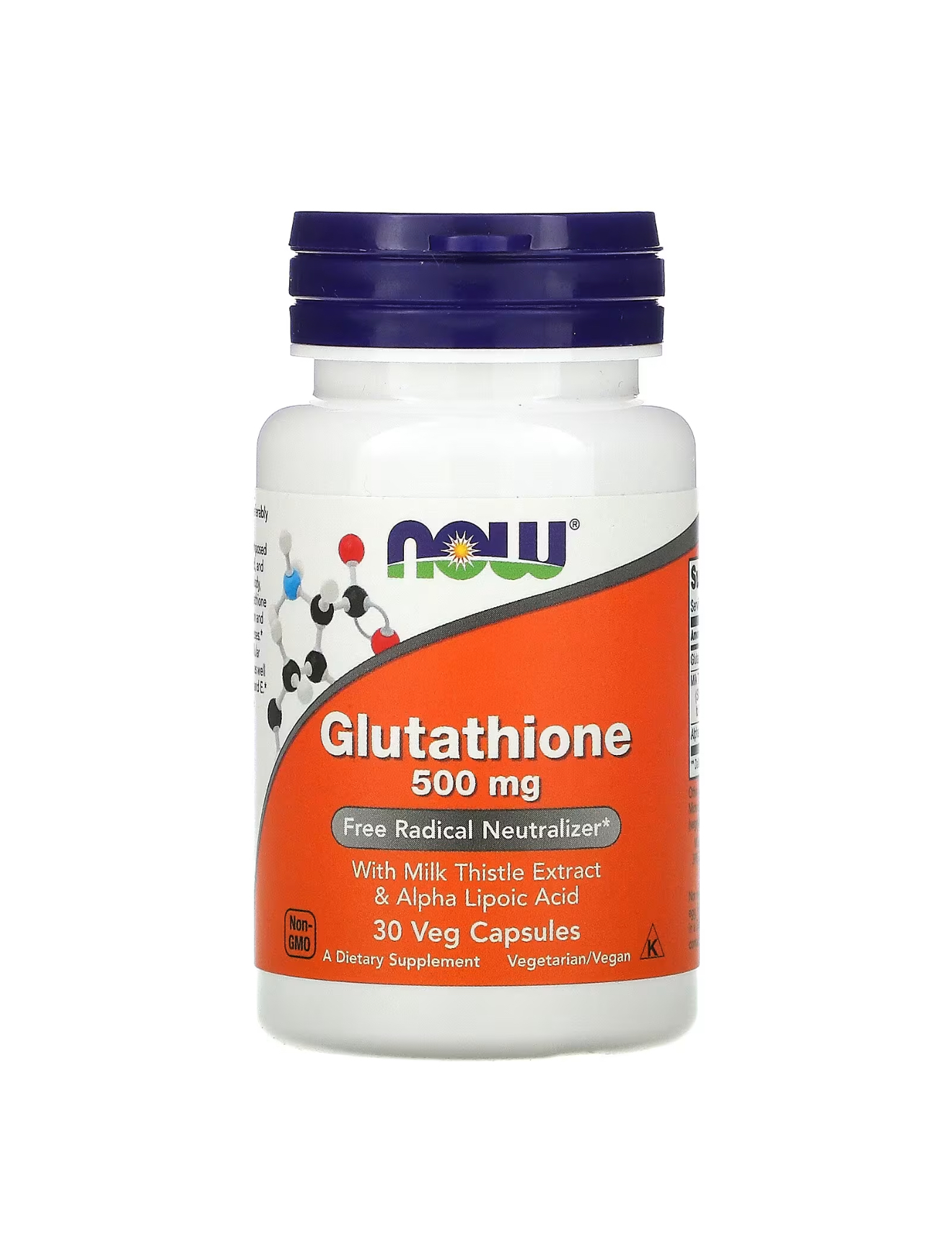 Now Foods Glutathione 500 mg 30 Capsules