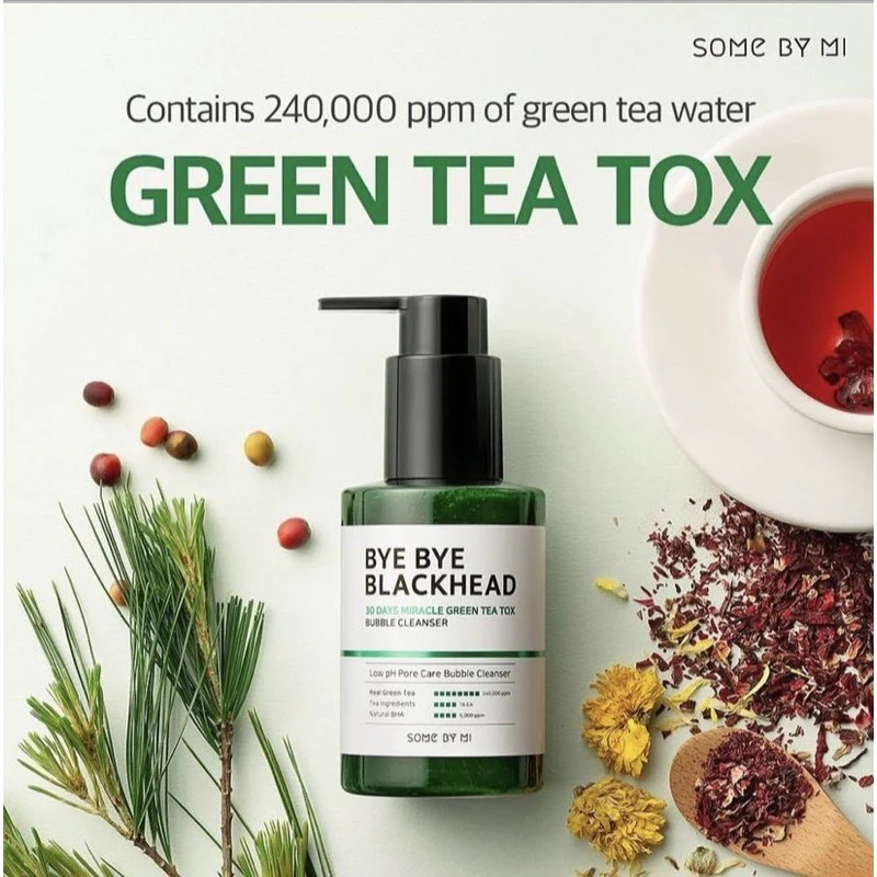 SOME BY MI  Bye Bye Blackhead 30 Days Miracle Green Tea Tox Mousse Exfoliante  120g