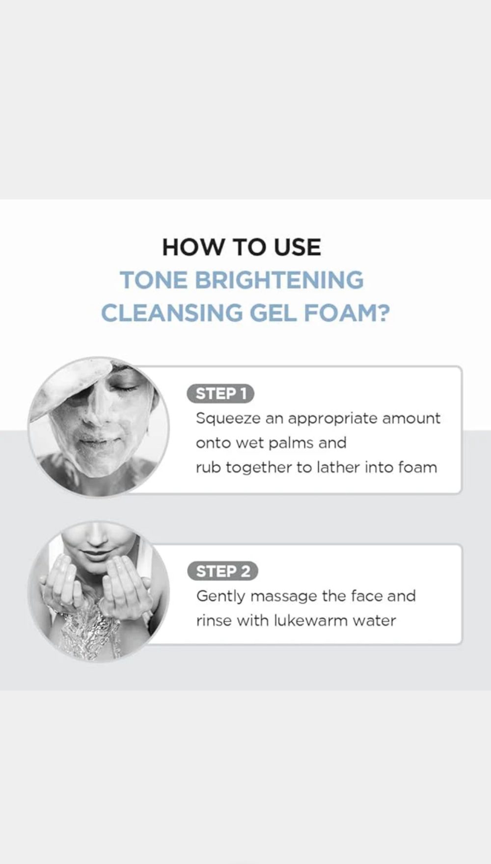 skin 1004 madagascar centella tone brightening cleansing gel foam 125ml