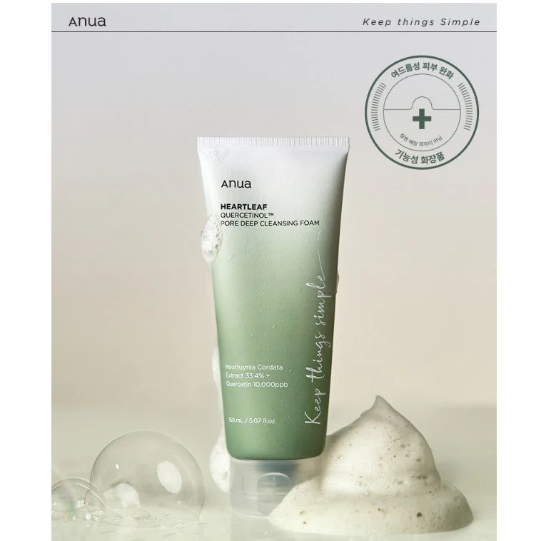 ANUA Heartleaf Quercetinol Pore Deep Cleansing Foam 150ml ANUA Heartleaf Quercetinol Pore Deep Cleansing Foam 150ml