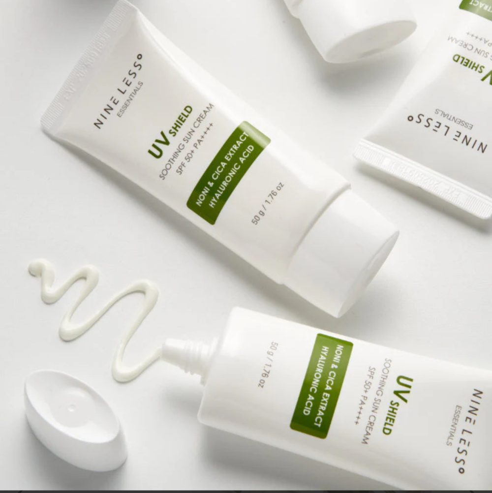 Nine Less Essentials UV Shield Soothing Sun Cream SPF 50+ PA++++ 50g