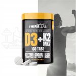 Hiro.lab Vitamine D3 4000 UI + K2 MK7 – 160 comprimés.