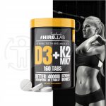 Hiro.lab Vitamine D3 4000 UI + K2 MK7 – 160 comprimés.