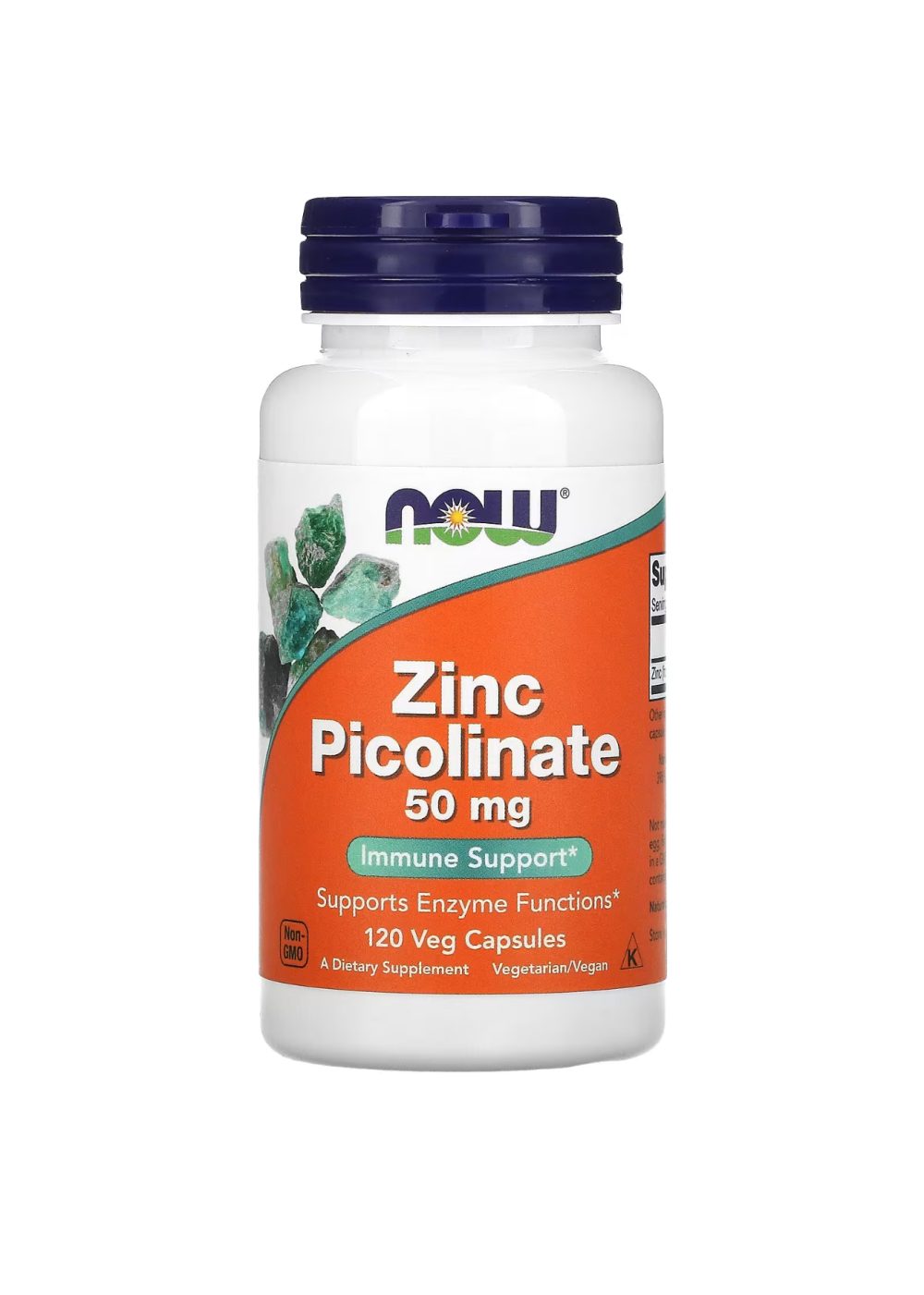 Now Foods Zinc Picolinate 50 Mg 120 Veg Capsules