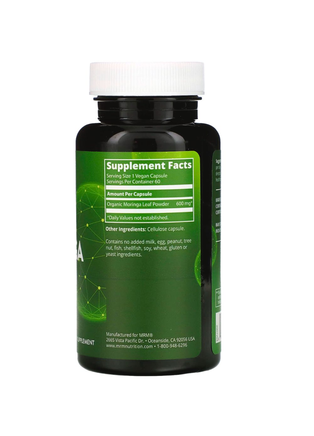 MRM NUTRITION moringa leaf 60 vegan capsules
