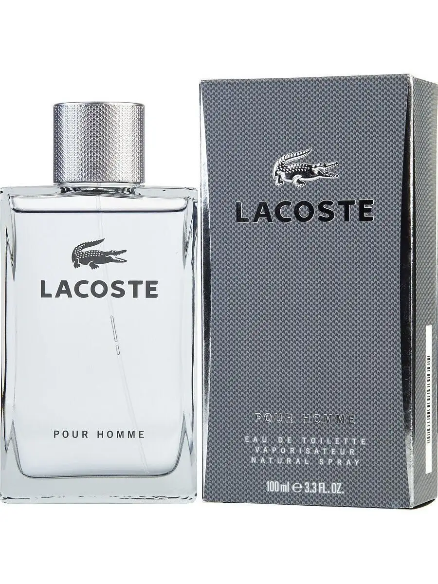 Lacoste Parfum Pour Homme 100ml EDT Spray Homme Gris