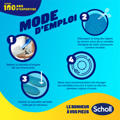 Semelles Scholl GelActiv Décontractées - Pointure 35.5-40.5