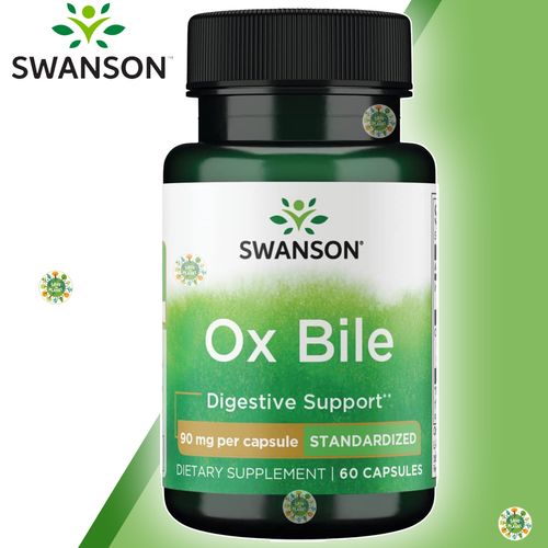 Swanson Ox Bile, 90 mg, 60 Capsules