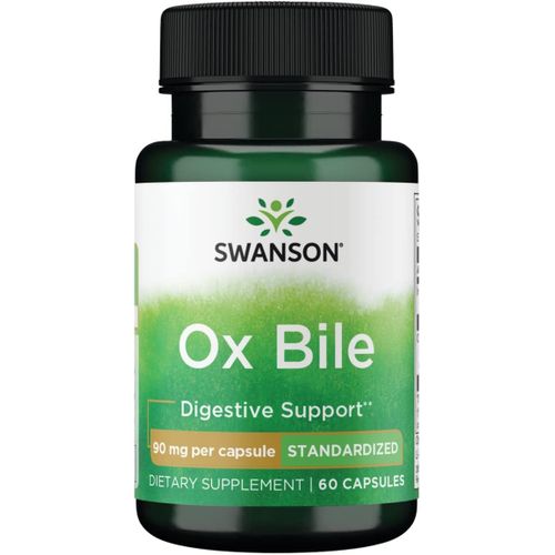 Swanson Ox Bile, 90 mg, 60 Capsules