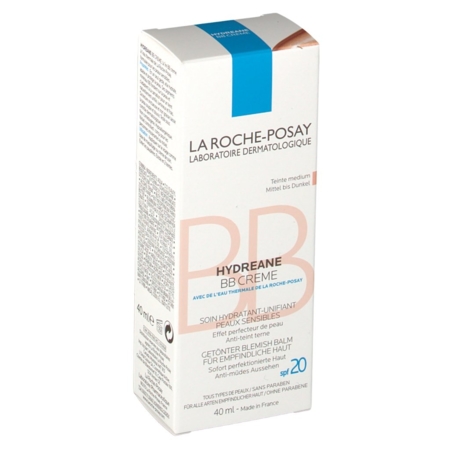 La Roche Posay Hydreane BB Cream teint clair 40ml - Peau sensible
