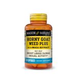 MASON NATURAL HORNY GOAT WEED PLUS WITH MACA EXTRACT 60 CAPSULES